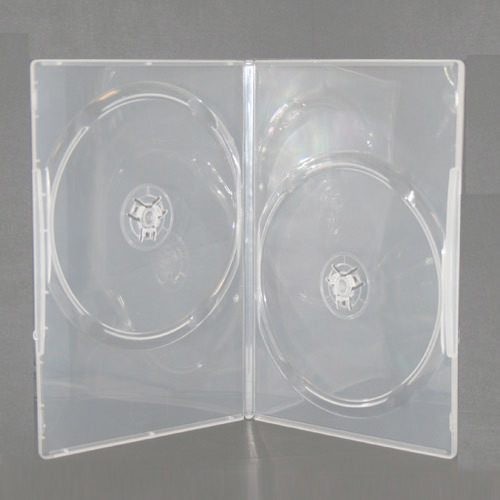 7mm Double Clear DVD Cases Blank Media Promotional Branding