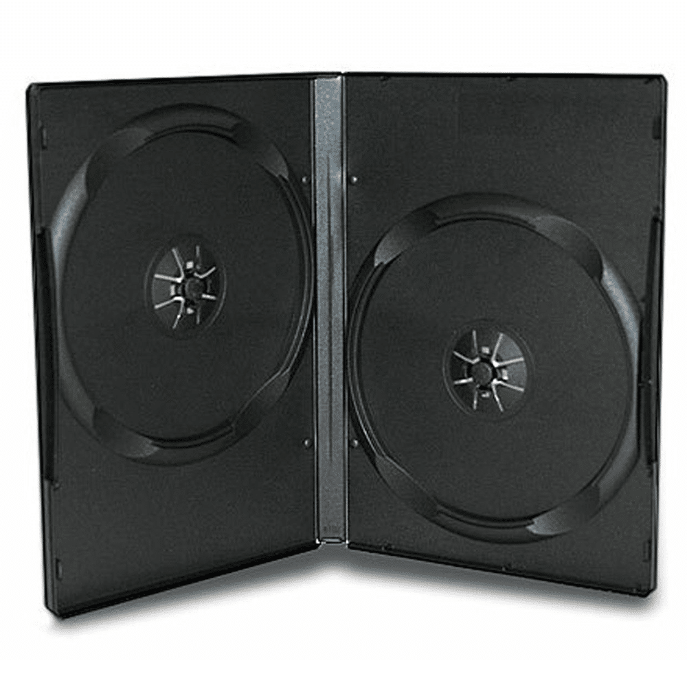 14mm Double Black DVD Cases Blank Media Promotional Branding