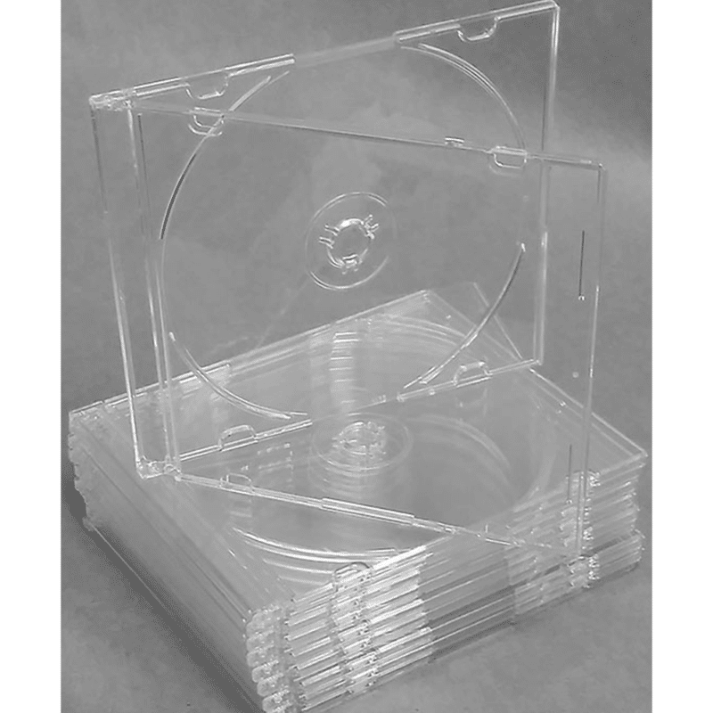 Clear Tray Slim CD case 5.2mm Blank Media Promotional Branding