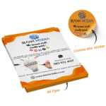flyer+license_disc combo