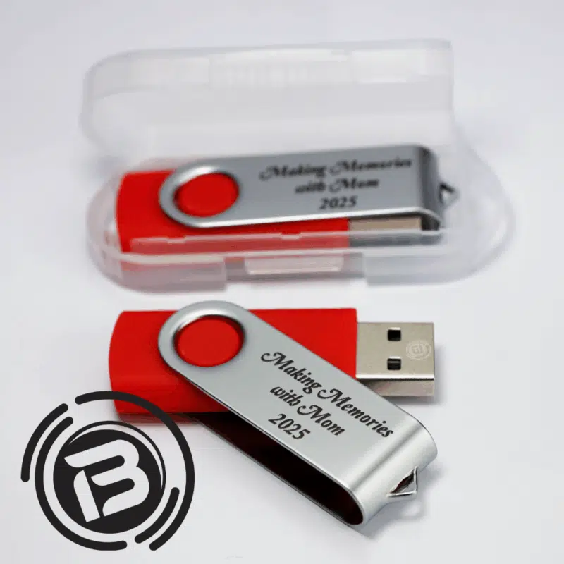 8GB - USB 2.0 Flash Drive Swivel