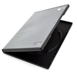 14mm Single Black DVD Cases
