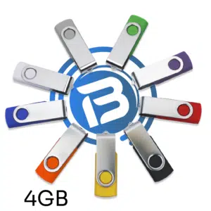 4GB - USB 2.0 Flash Drive Swivel | Blank Media