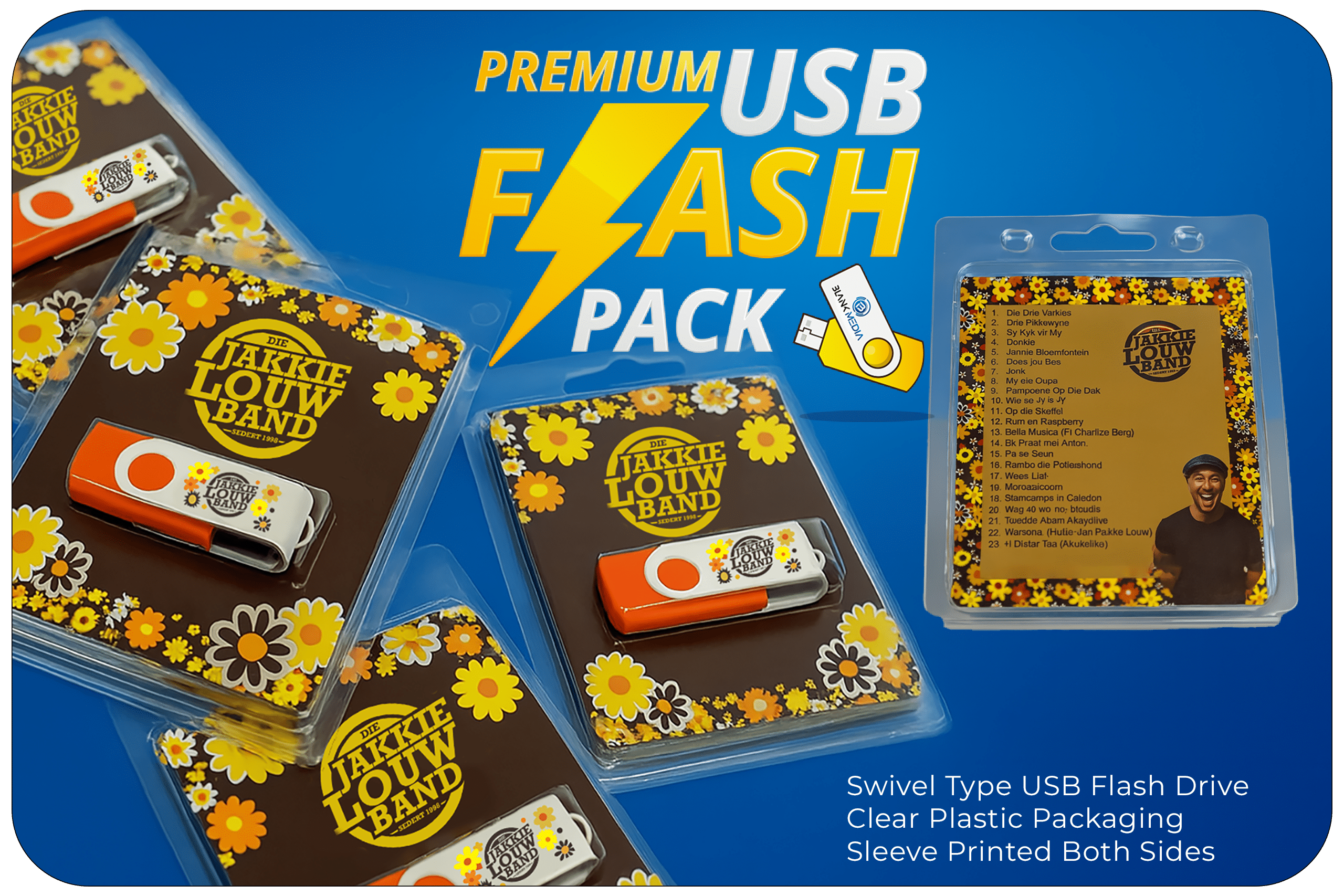 Custom branded USB flash drives Blank Media South Africa