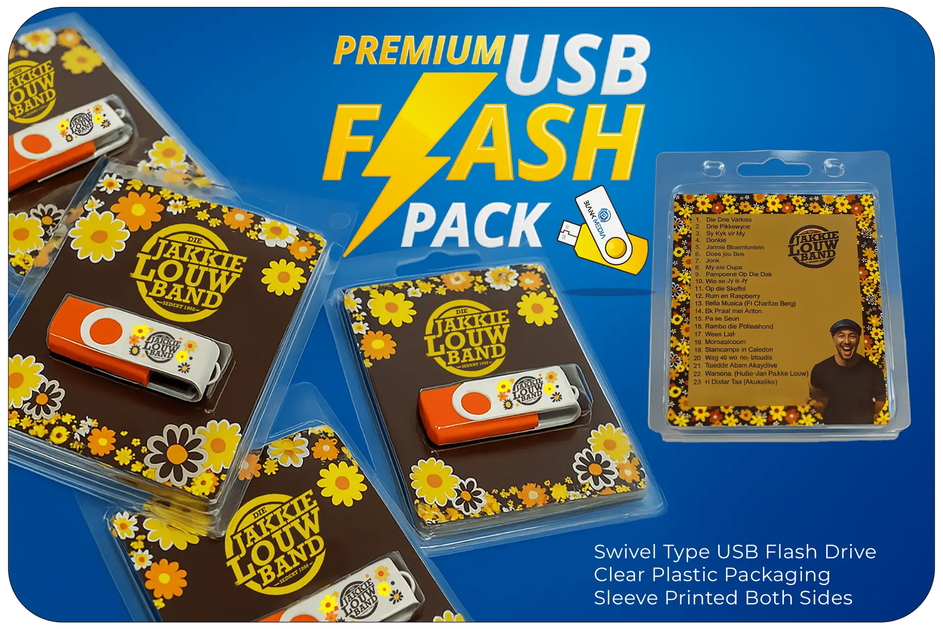 Custom branded USB flash drives Blank Media South Africa