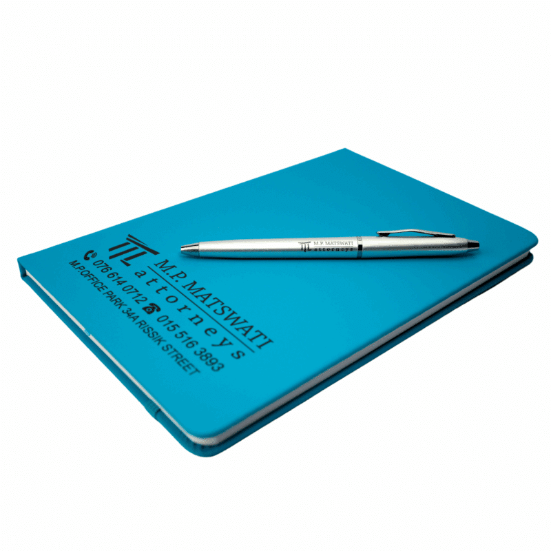 A5 Hard Cover Notebook + Pen Set